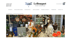 Desktop Screenshot of lebouquetfloristandgifts.com